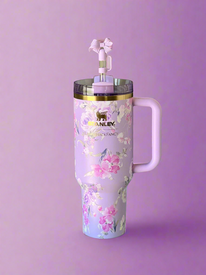 Limited edition Stanley x loveshackfancy cup Happy Thoughts purple