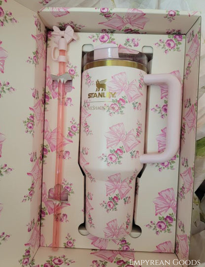 Limited edition Stanley x loveshackfancy cup rosa beaux pink