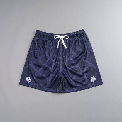 Wolves Symbiote WEB mesh shorts in midnight blue