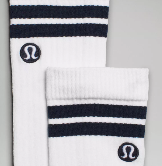 Lululemon Daily Stride Ribbed Comfort Crew Socks